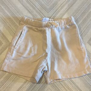 Zara Girls Off White Sweat Shorts